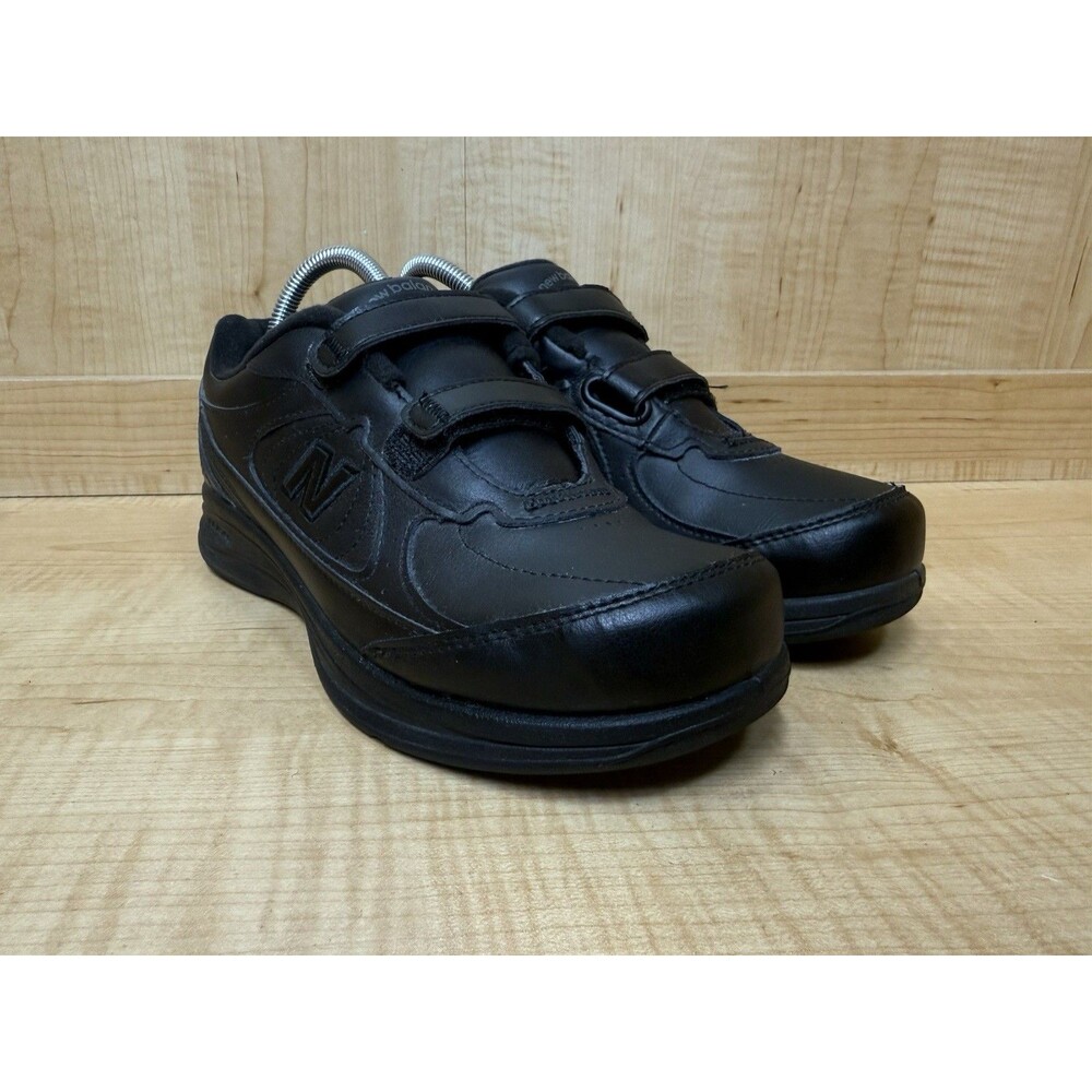 New Balance 577 v1 (WW577VK) Black Leather Two Strap Casual Shoe WMNS Size 8 D